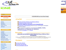 Tablet Screenshot of kine-services.com